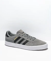 adidas Busenitz Vulc II Grey, Black, & White Shoes