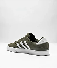 adidas Busenitz Vulc II Olive & White Shoes