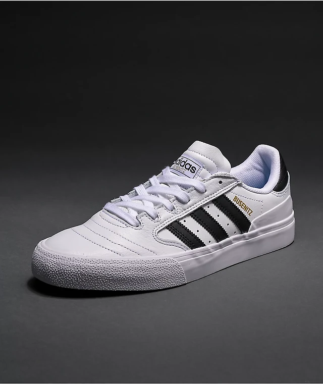 Adidas Busenitz Vulc II White, Black, Gold Shoes Connecticut