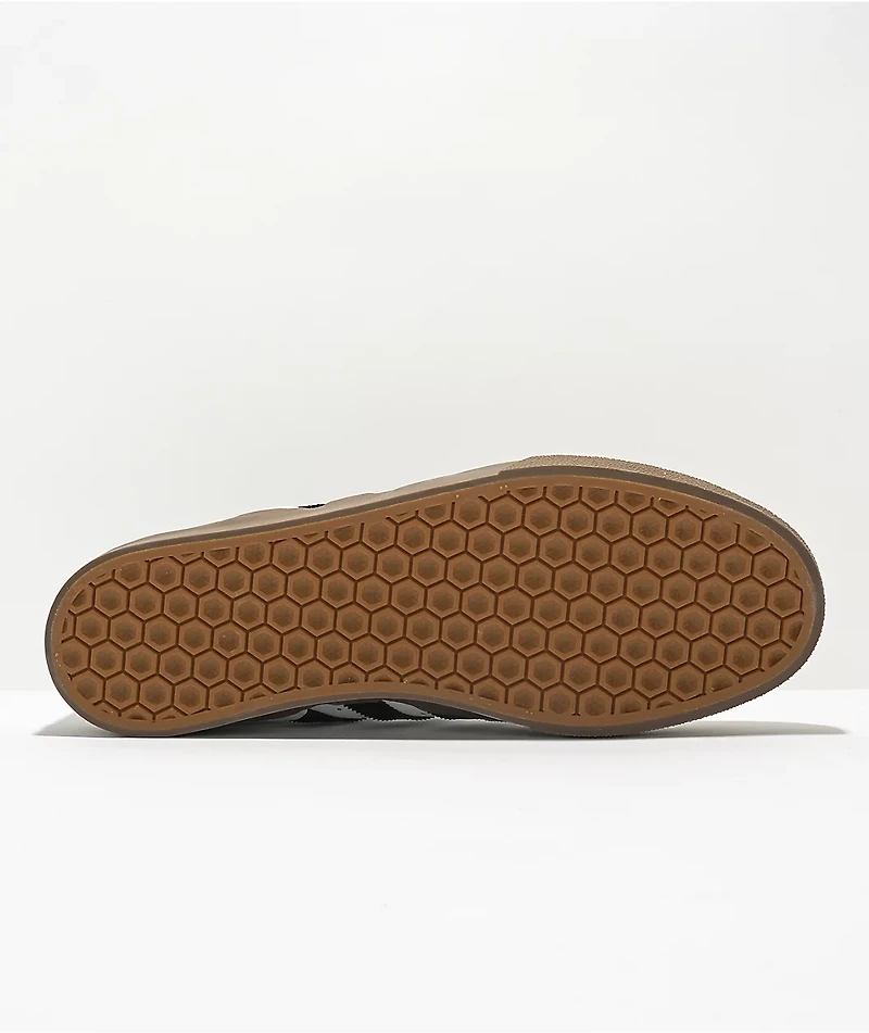 adidas Busenitz Vulc II White, Black, & Gum Shoes