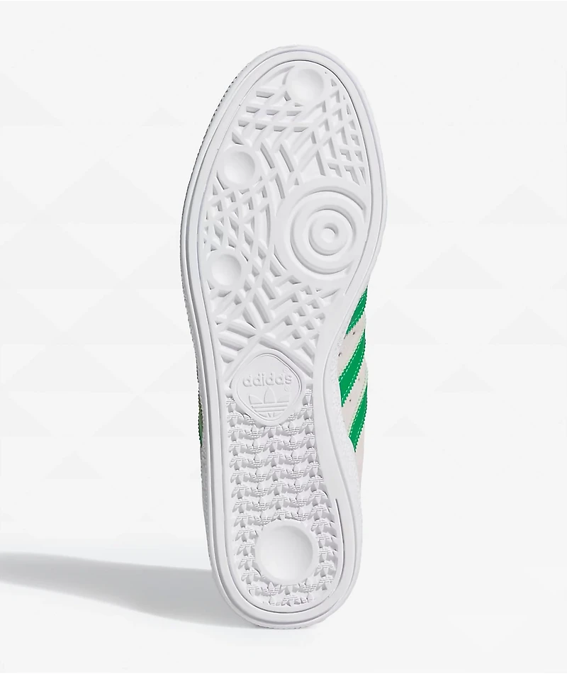 adidas Busenitz White & Green Skate Shoes