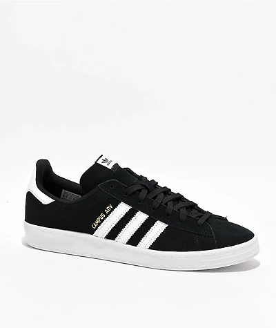 adidas Campus ADV Black & White Skate Shoes