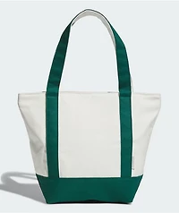 adidas Canvas White & Green Mini Tote Bag