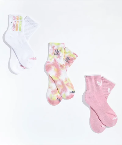 adidas Color Wash 3 Pack Ankle Socks