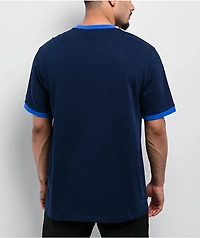 adidas Contrast Navy Ringer T-Shirt