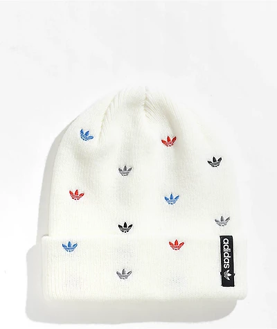 adidas Embroidery White Beanie
