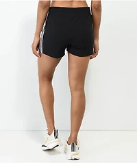 adidas Essentials Slim 3-Stripe Black Shorts