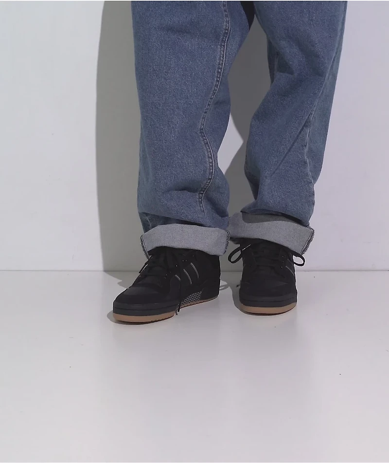 adidas Forum '84 Low ADV Black, Grey & Gum Skate Shoes