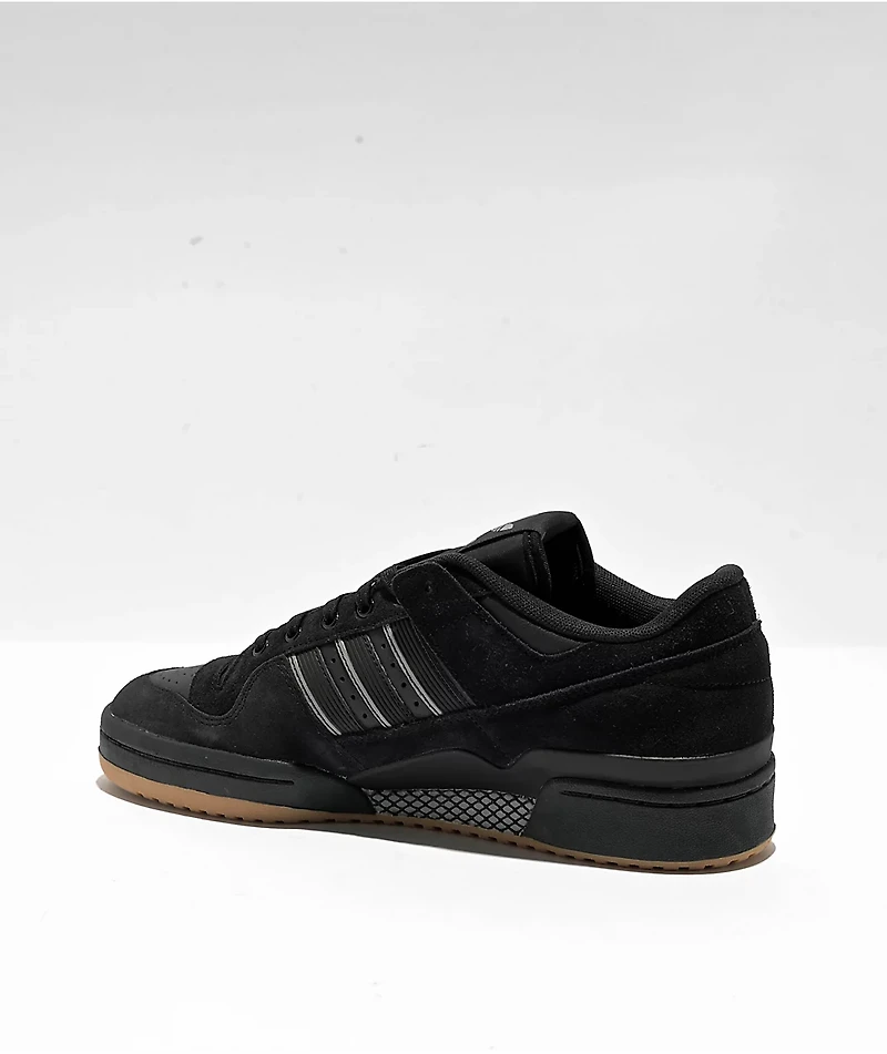 adidas Forum '84 Low ADV Black, Grey & Gum Skate Shoes