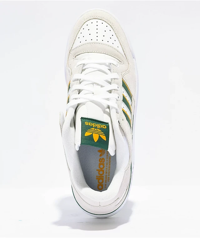 Adidas Forum 84 Low ADV White, Green Yellow Skate Shoes at