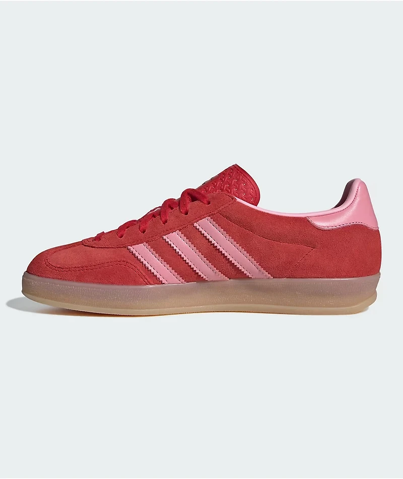 adidas Gazelle ADV Better Scarlet, Light Pink & Gum Skate Shoes