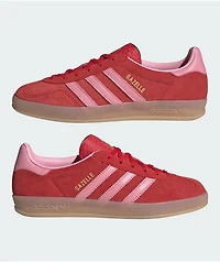 adidas Gazelle ADV Better Scarlet, Light Pink & Gum Skate Shoes