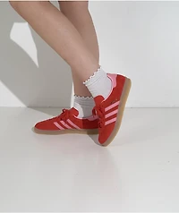 adidas Gazelle ADV Better Scarlet, Light Pink & Gum Skate Shoes