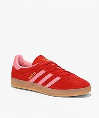 adidas Gazelle ADV Better Scarlet, Light Pink & Gum Skate Shoes