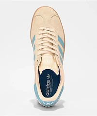 adidas Gazelle ADV Cream White, Blue & Gum Skate Shoes