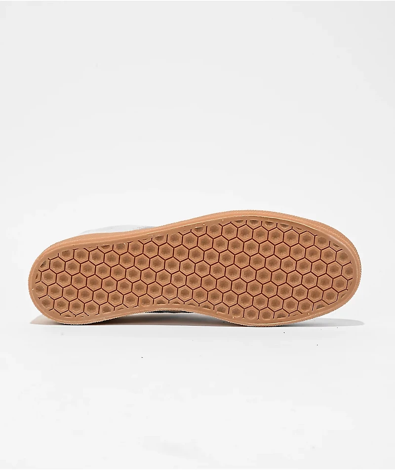 adidas Gazelle ADV Cream White, Blue & Gum Skate Shoes