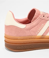 adidas Gazelle Bold Pink, White & Gum Platform Shoes