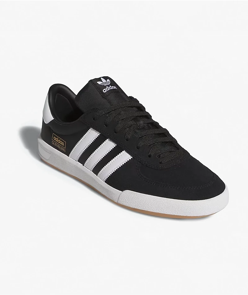 adidas Glenburn ADV Black & White Skate Shoes