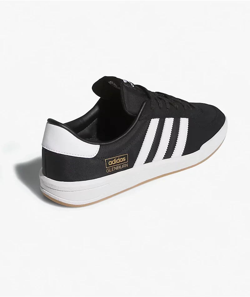 adidas Glenburn ADV Black & White Skate Shoes