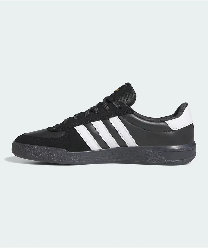 adidas Glenburn ADV Core Black, Cloud White & Carbon Skate Shoes