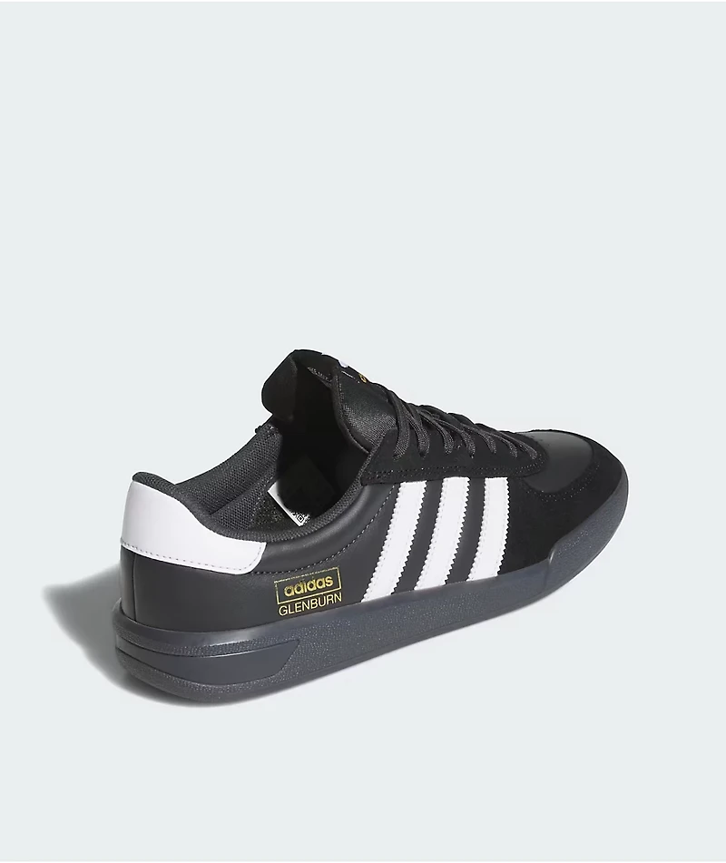 adidas Glenburn ADV Core Black, Cloud White & Carbon Skate Shoes