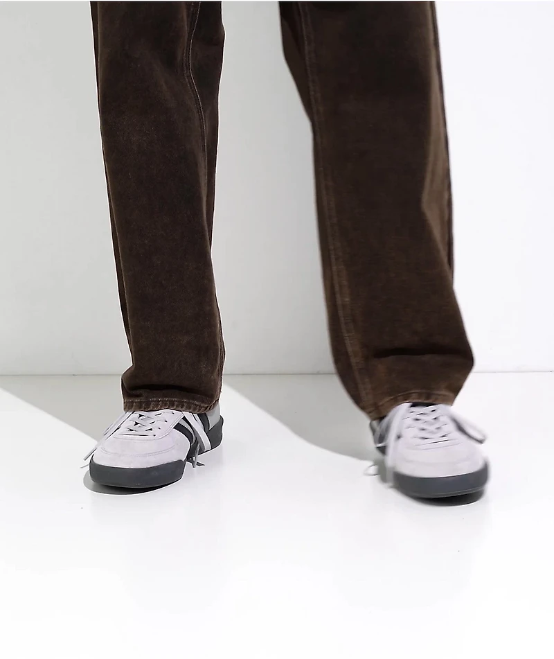 adidas Glenburn ADV Grey, Carbon, & Blue Skate Shoes