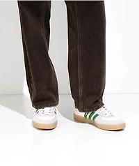 adidas Glenburn ADV White, Green, & Gum Skate Shoes