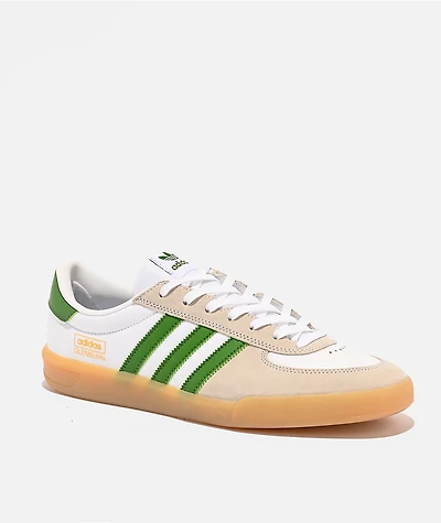adidas Glenburn ADV White, Green, & Gum Skate Shoes