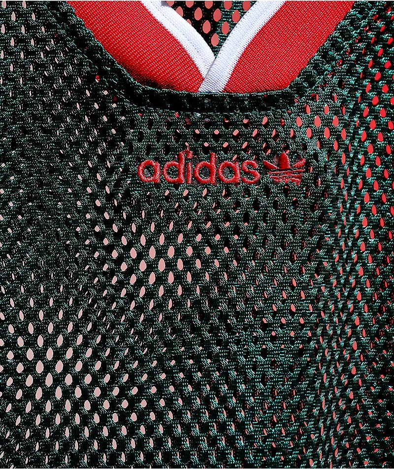 adidas Green Crop Mesh Jersey