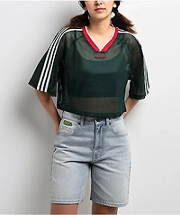 adidas Green Crop Mesh Jersey