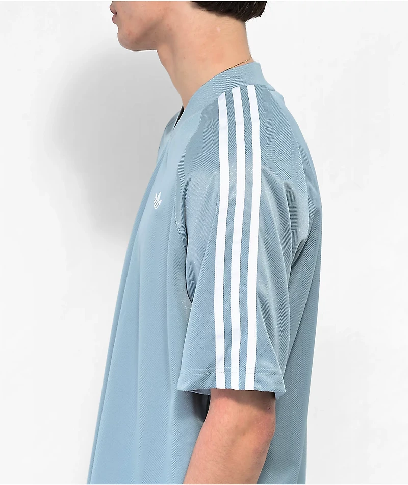 adidas Herringbone Magic Grey Soccer Jersey