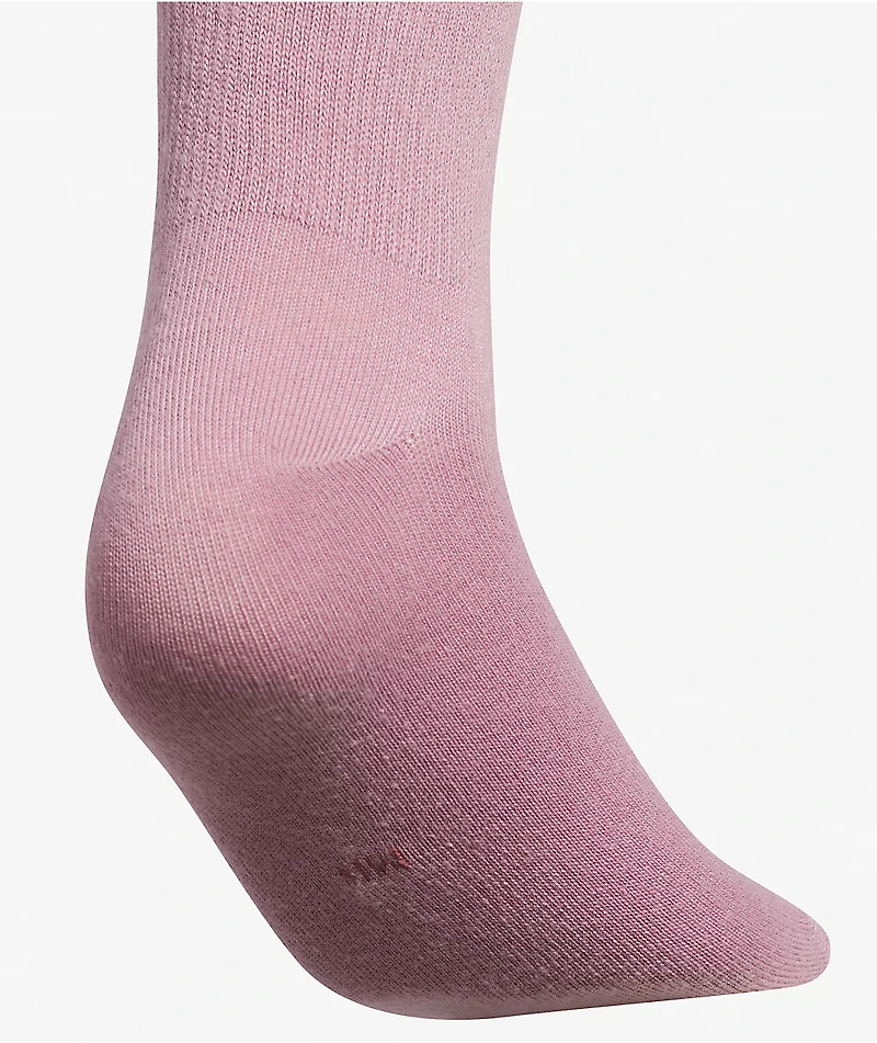 adidas Icons 3 Pack Pink, White & Black Quarter Socks