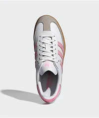 adidas Kids Samba OG White, Pink & Gum Shoes