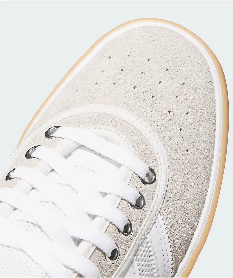 adidas Lucas Premiere White & Crystal Skate Shoes