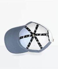 adidas Men's Trefoil Curved Bill White Strapback Hat