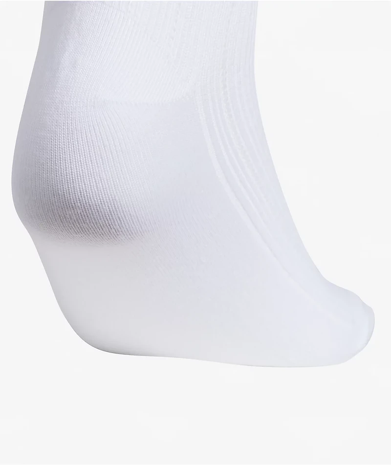 adidas Metallic Ruffle 3 Pack White Ankle Socks