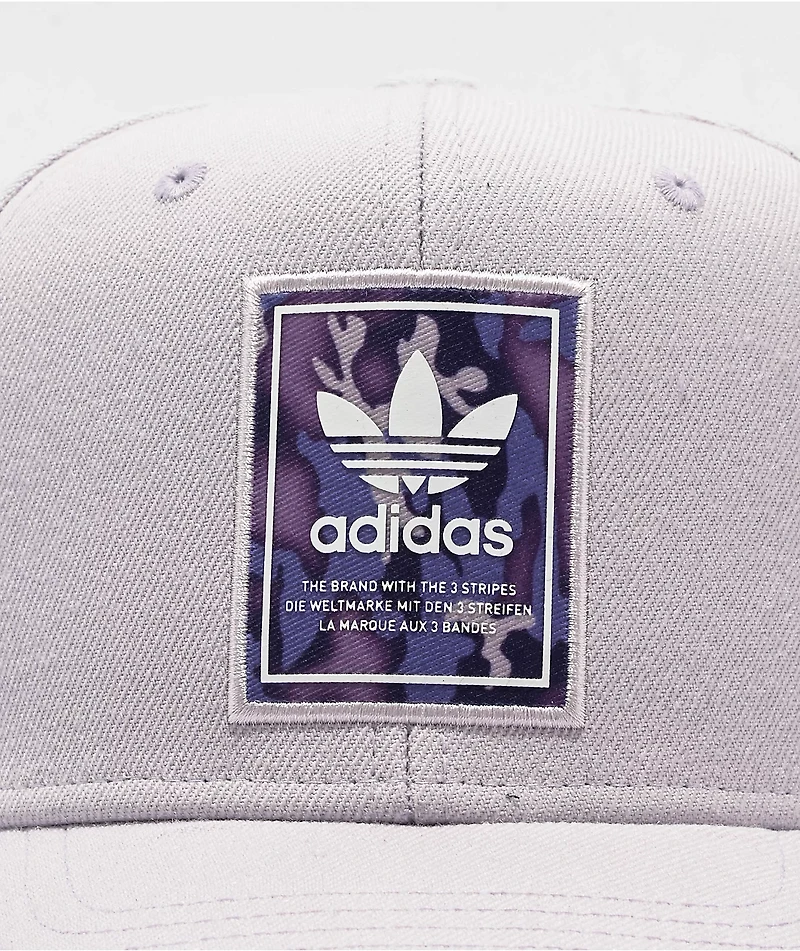 adidas Modern Camo Silver & Purple Snapback Hat