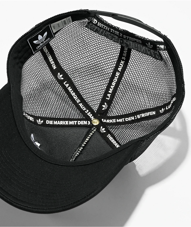 adidas New Prep Black Trucker Hat
