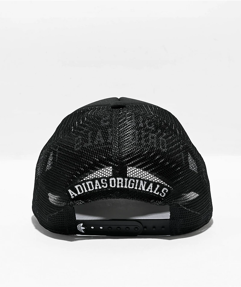adidas New Prep Black Trucker Hat