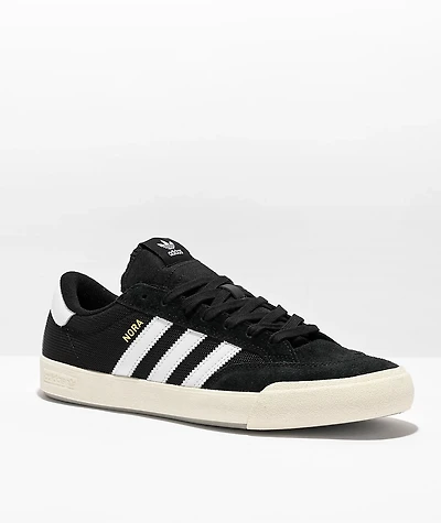 adidas Nora Black & White Skate Shoes