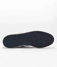 adidas Nora White, Navy, & Gold Skate Shoes