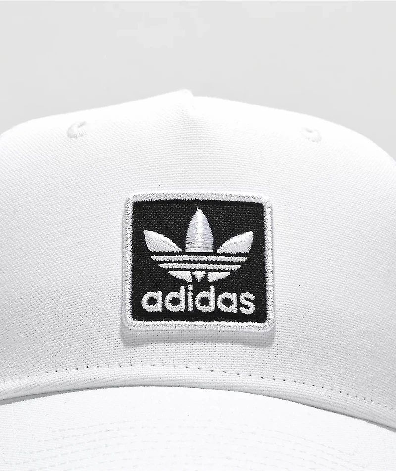 adidas Original Dart Trefoil Patch White Snapback Hat