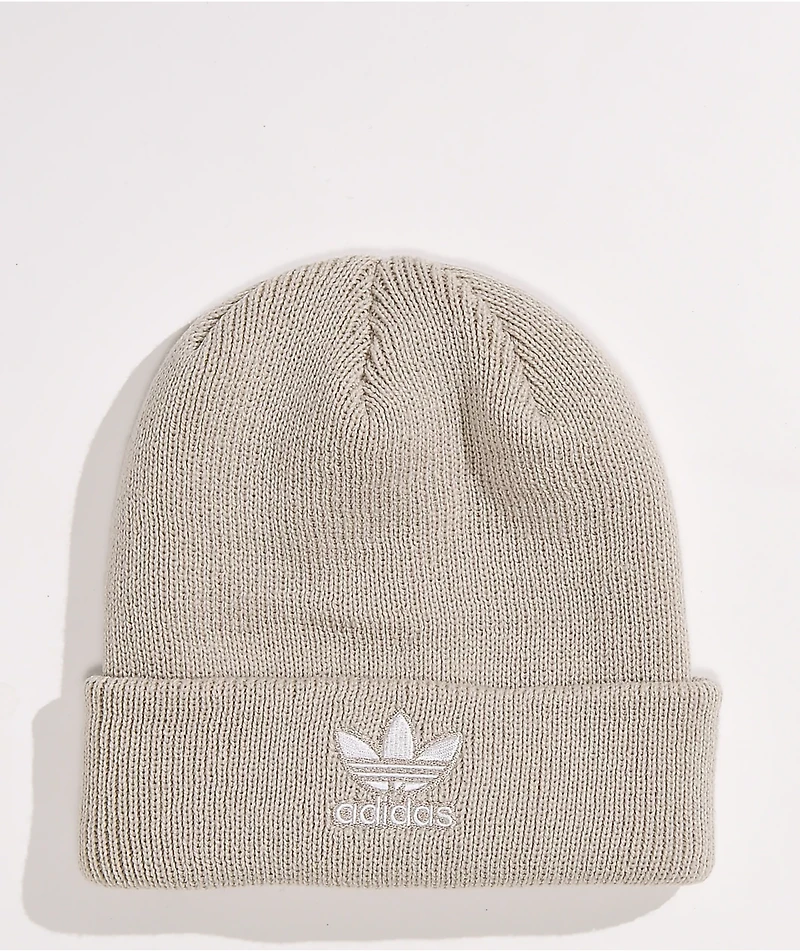 adidas Original Trefoil Tan & White Beanie