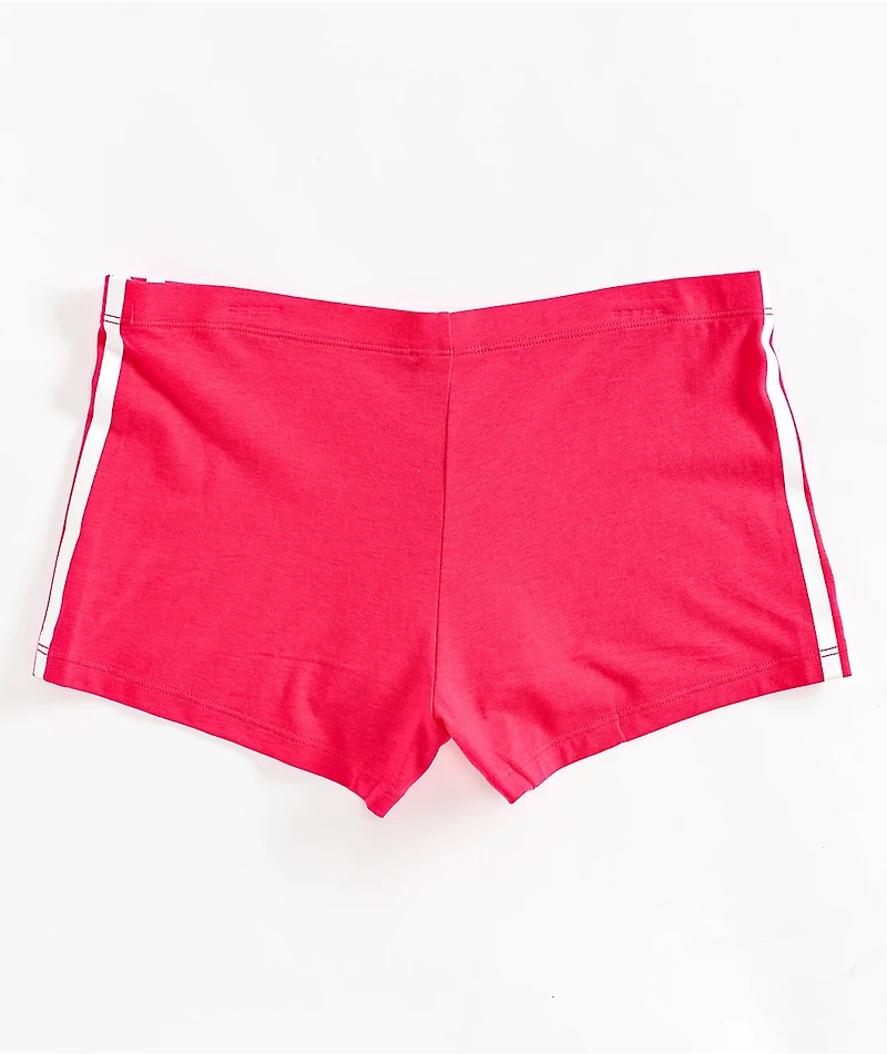 adidas Originals 3 Stripe Pink Lounge Shorts
