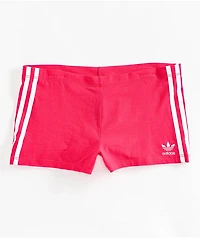 adidas Originals 3 Stripe Pink Lounge Shorts