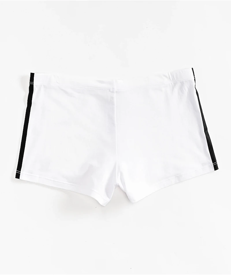 adidas Originals 3 Stripe White Lounge Shorts
