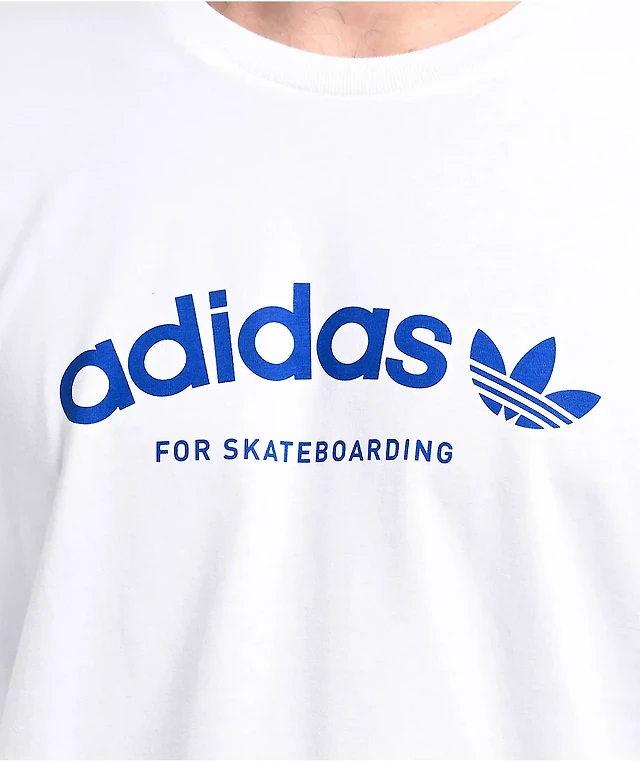 Adidas Originals Arched Logo White T-Shirt at Hamilton Place