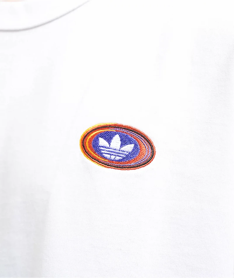 adidas Originals 90s Print White T-Shirt