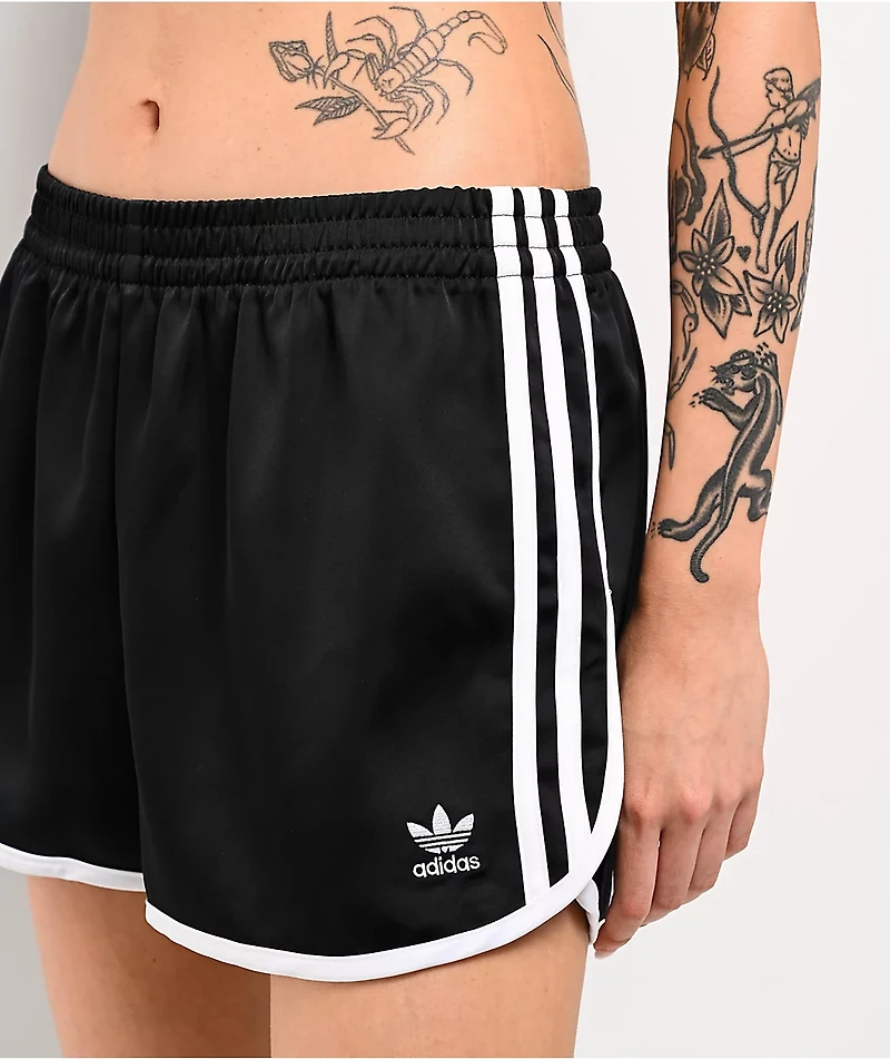 adidas Originals Adicolor 3-Stripes Sprinter Black Track Shorts