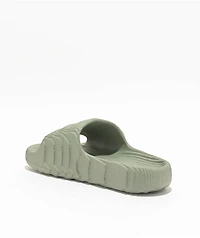 adidas Originals Adilette 22 Silver Green Slide Sandals
